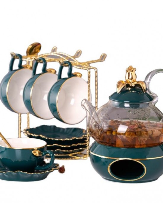 2022 NEW ceramic 15pcs coffee tea set JS-C1908D 2022 NEW ceramic 15pcs coffee tea set JS-C1908D
