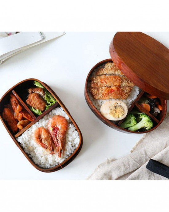 Japanese Creative Wooden Lunch Box Divided Bento Box Student Lunch and Dried Fruit Storage Sushi Box Japanese Creative Wooden Lunch Box Divided Bento Box Student Lunch and Dried Fruit Storage Sushi Box