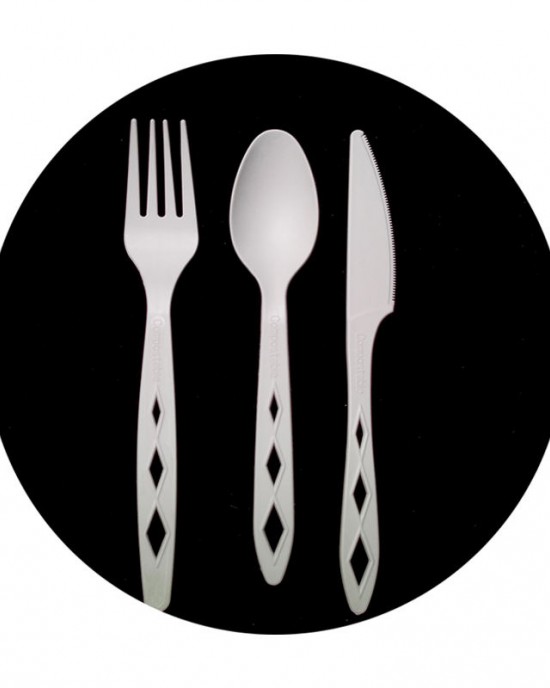 China Factory Wholesales Eco Biodegradable Pla Cutlery Set Includes Spoon Fork Knife China Factory Wholesales Eco Biodegradable Pla Cutlery Set Includes Spoon Fork Knife