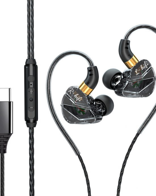 In Ear Type C Super Bass Earphones Wired Headset with Microphone HiFi Music Monitor Bass Headphones For Sport Gaming Earbuds In Ear Type C Super Bass Earphones Wired Headset with Microphone HiFi Music Monitor Bass Headphones For Sport Gaming Earbuds