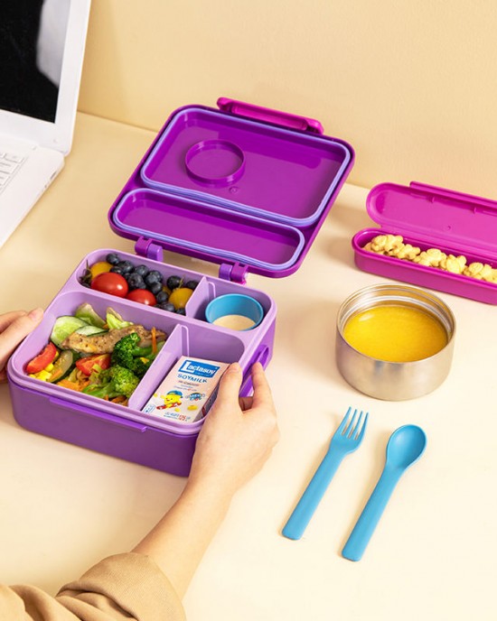 HAIXIN Plastic Multifunctional Kids Bento Lunch Box Sets With Bag HAIXIN Plastic Multifunctional Kids Bento Lunch Box Sets With Bag
