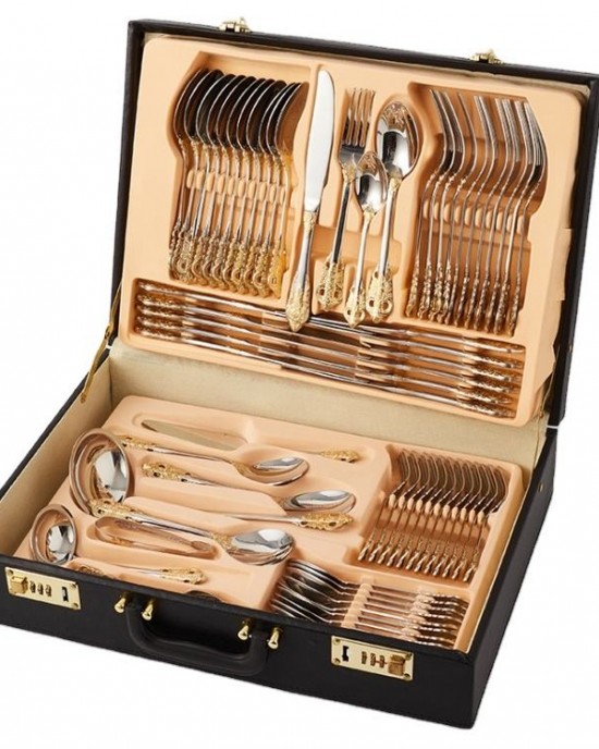 304 72 pcs flatware 72pcs Spoon Fork and Knife Piece Stainless Steel Gold sliver dinnerware Set 12 People Service With Gift Box 304 72 pcs flatware 72pcs Spoon Fork and Knife Piece Stainless Steel Gold sliver dinnerware Set 12 People Service With Gift Box